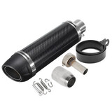 Carbonfiber Exhaust Muffler Pipe Style Short Universal Motorcycle 38-51mm Silencer Long