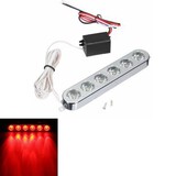 Tail Flash Strobe Light Chopper Dirt Bike ATV Motorcycle Brake Universal Running Lamp 6 LED