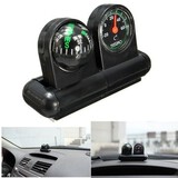 Compass Van Truck Vehicle Car Removable 2 in 1 Thermometer Adhesive