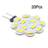 G4 Led Bi-pin Light Smd 100 Warm White 20 Pcs Cool White 3w