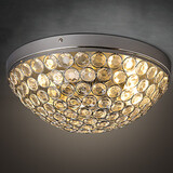 Crystal Black Hallway Balcony Dining Room Classic Metal Shade Bedroom Ceiling Lights