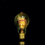 A19 Ball Lamp Silk Antique Bofa 40w 85v-265v Bubble
