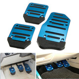 Pedals 1 Set Cover Pad Footrests 3pcs Non-Slip Aluminum Alloy Foot Car