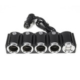 24V Dual USB Car Cigarette Lighter Socket Power Splitter Charger Adapter