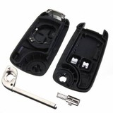 Remote Flip Key Fob Case Vauxhall Opel Uncut Blade 2 Button Fob