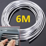 6m Moulding Trim Chrome Strip Car Door Edge Scratch Protector