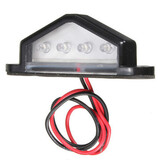 LED Rear Truck Trailer 10-30V License Plate Light Lamp Waterproof