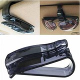 Holder Clip Glasses Sun Visor Ticket Card Sunglasses Universal Black Car Auto