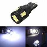 6SMD Heat 1.6W LED Light Bulb Wedge T10 5630 High Power License Plate