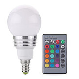 3w Controlled A19 240lm Led Globe Bulbs E14 Ac 85-265 V Cob Remote