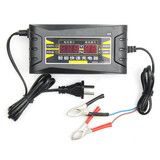 Smart Fast 12V 6A Battery Charger For Car Motorcycle LCD Display