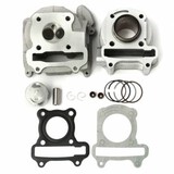 50cc 60cc Piston GY6 Rings Cylinder Head Scooter 80cc QMB139