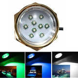LED Light Car Motorcycle Under Water 27W Yacht Boat DC 1800LM Titanium