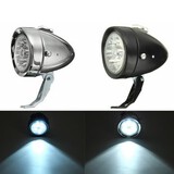 Retro Vintage Headlight Head E-bike with Bracket LED Front Light Bike Fog Lamp