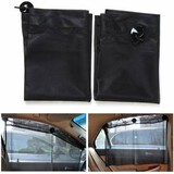 Mesh Curtain Retractable Car Fabrics Sucker Window Sunshade