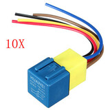 Wiring Harness and Socket 12Volt 10x Automotive Relay with 30A 40A