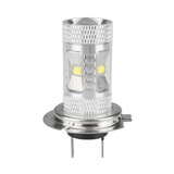 White LED Fog Light Bulb 650LM H7 30W DC12V Super