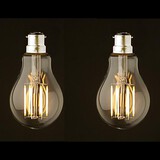 Dimmable Ac 110-130 V G60 Led Filament Bulbs B22 Warm White Cob 8w 2pcs