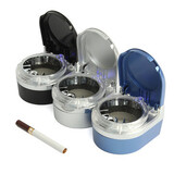 Smoke Cylinder ABS Holder Portable Car LED lamp Ashtray Cigar