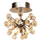 Mini Style Metal Hallway Bedroom Flush Mount Feature For Crystal Chrome Living Room Modern/contemporary