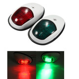 Navigation Green Pair 12V Bow Marine Lights LED Red 10W Side