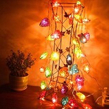 Ac 110-220v Heart-shaped Decoration Christmas 4m String Light Led