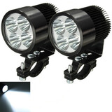 Headlamp Motorcycle Scooter Car 2Pcs Truck Van Day 12W Light 6000K LED