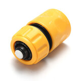 Car Washing Yellow Plastic Hose Pipe Water Stop Connector