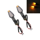 Light Indicators 12V Motorcycle Turn Carbon LED Amber Orange