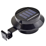 Gutter Wall Light Fence Solar Powered Outdoor Door Garden Light 3-led