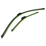 Pair Wiper Blade Bracketless Universal J-Hook Car Window Wind Shield