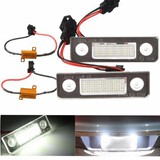 Roomster LED License Plate Light Pair White Skoda Octavia