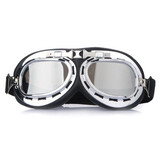 Helmet Goggles Lenses UV Motorcycle Atv Universal Chrome