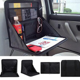 Work Notebook Portable Car Organizer Food Seat Mount Desk Holder Tray Laptop