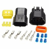 Resistance Water 3 Pin Connector Plug Set Waterproof Electrical Wire Car Cable
