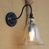 Decorated American Rural Wall Sconce Glass Side Minimalist Country