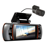Dual Lens Recorder Car Dash Camera 2.7 inch Cam Night Vision DVR Video 1080p