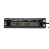 Thermometer Temperature Hygrometer Digital LCD Display Clock Car