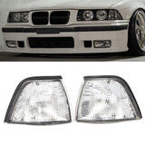 BMW E36 Coupe Clear Lens Lights 2DR Convertible Corner Side 3-Series