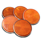 Round Gate Reflective Reflector Caravan 5pcs Trailer Post Signs Motorcycle Truck