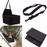 Auto Car Seat Cover Booster Travel Safety Carrier Puppy Black Dog Cat Pet Basket