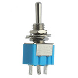 6A Motors Toggle Switch SPDT 125V Waterproof 3 Pins Blue