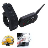 1200m Function FM MP3 Interphone With Bluetooth Stereo Headset Motorcycle Helmet Intercom