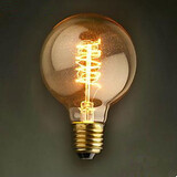 40w Wire 60w Retro G80 Decoration Lamp