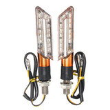 LED Turn Signal Motorcycle Pair Indicator Blinker Light Blade Lamp Light Amber
