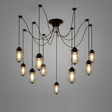 Industrial Vintage Ajustable Pendant Light Multiple Edison Light Ceiling Lamp Dining