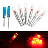LED Luminous Screwdriver Lighted Red Tail Arrow 8Pcs Automatically