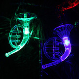 Music Christmas Shaped 6m String Fairy Lamp Colorful Light 220v
