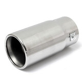 Car Stainless Steel Exhaust Round Universal Tip Tail Pipe Muffler Chrome Fits