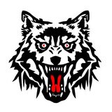 Whole Body Personality A Set of Wolf Running Totem PVC Sticker Car Styling